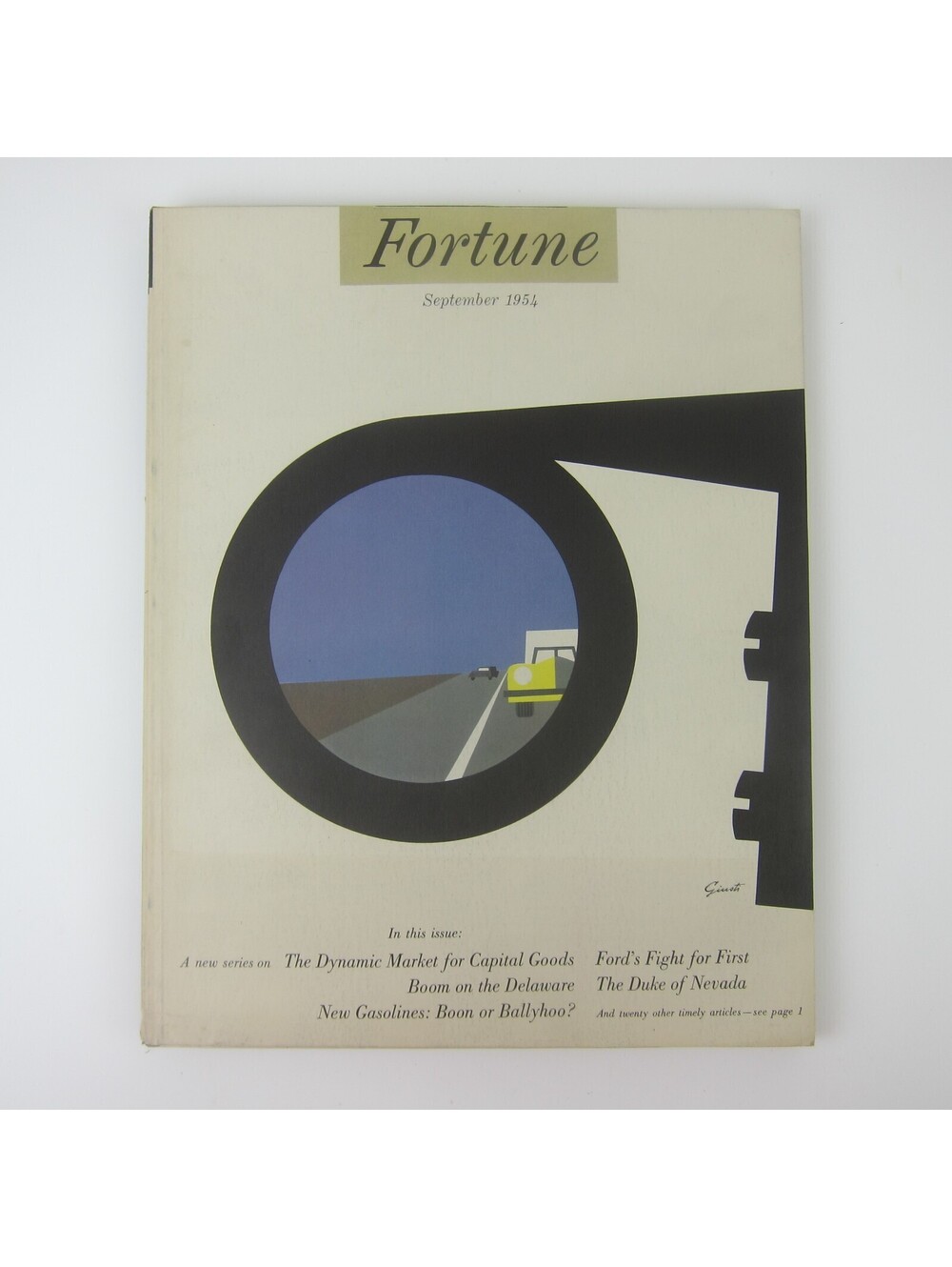 Vintage FORTUNE Magazine September 1954 Ford, Delaware River, General Foods